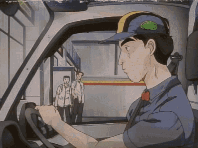 Initial D Bunta Fujiwara Driver's Seat GIF