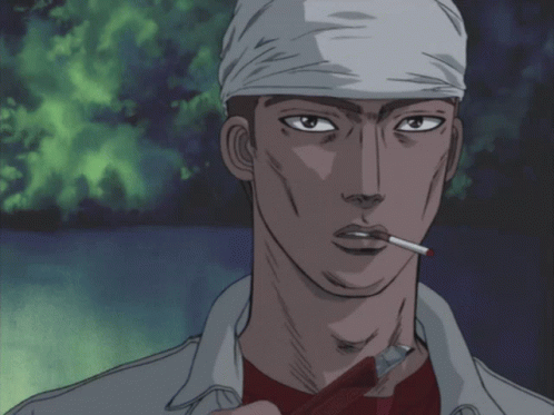 Initial D Kyouichi Sudoui Showing Weapon GIF