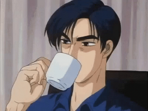 Initial D Ryosuke Takahashi Seriously Drink GIF