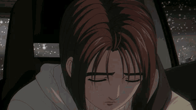 Initial D Sad Natsuki Mogi Driving GIF