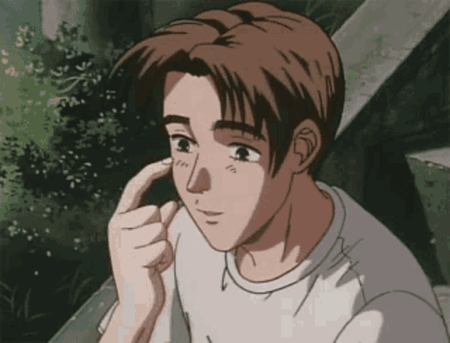 Initial D Takumi Fujiwara Awkward GIF
