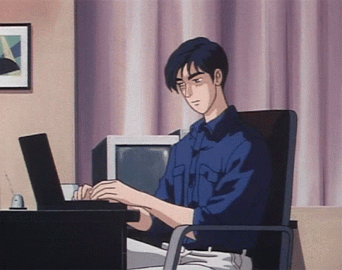 Initial D Takumi Fujiwara Drinking Coffee GIF