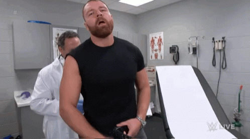 Injection Nervous Dean Ambrose GIF