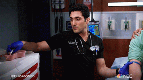 Injection Scared Reaction Chicago Med GIF