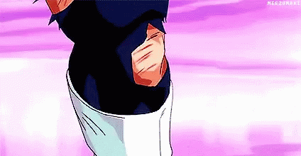 Injured Goku And Vegeta Fusion GIF