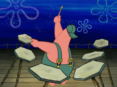 Inmate Spongebob Singing Drumming Squidward GIF