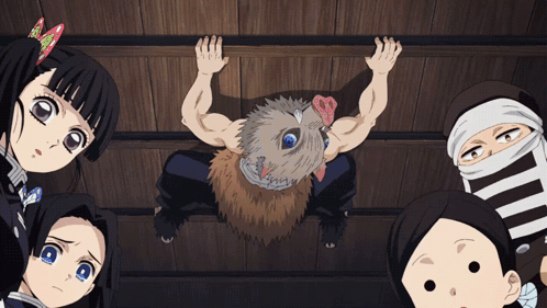 Inosuke Breaking Point Demon Slayer Season 3 GIF