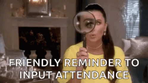Input Attendance Kyle Richards Spy Glass GIF