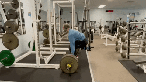 Insane Deadlift Form Max Effort GIF