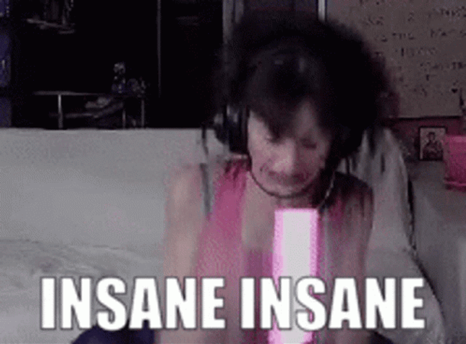 Insane Girl Shaking GIF
