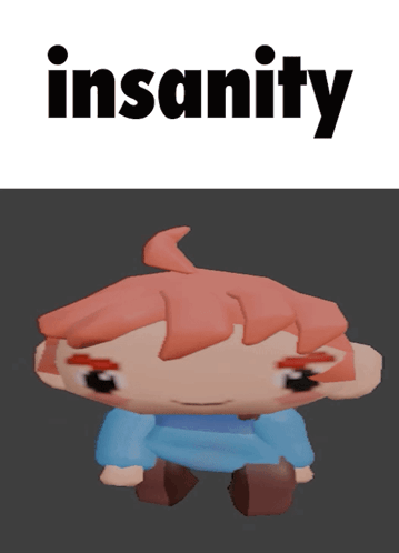 Insanity Pink Hair Animation GIF