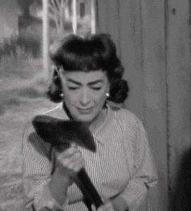 Insanity Woman Holding Big Axe GIF