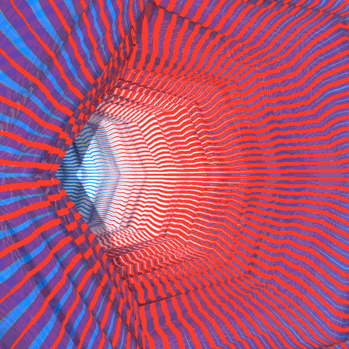 Inside Blue And Red Vortex GIF