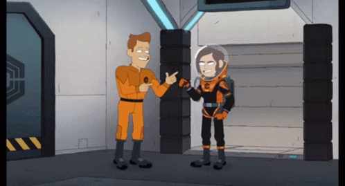 Inside Job Reagan Ridley Brett Hand Space Suit GIF