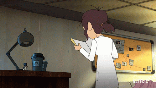 Inside Job Reagan Ridley Tossing Papers GIF