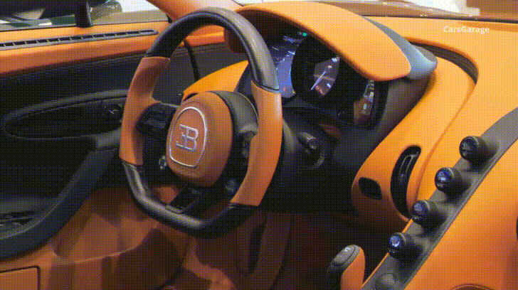Inside Of Bugatti Chiron GIF