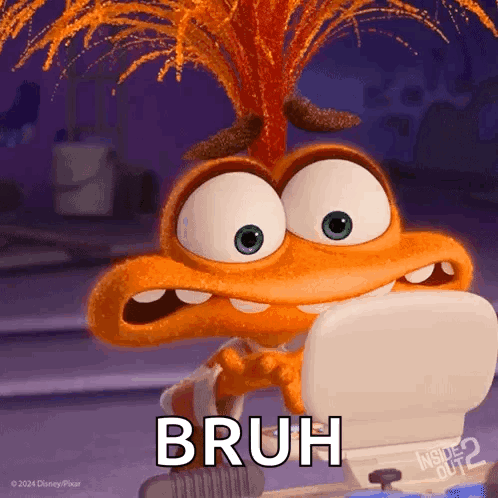 Inside Out 2 Character Brushing Teeth