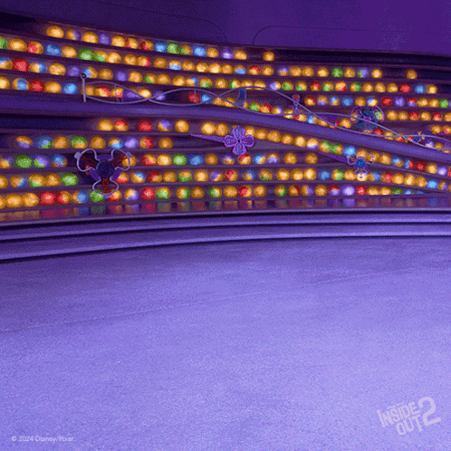 Inside Out 2 Poster Purple Background