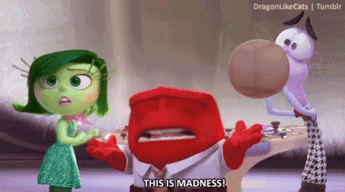 Inside Out Anger Worried Reaction GIF
