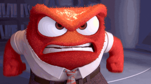 Inside Out Emotion Meltdown In Anger GIF