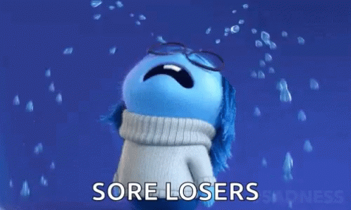 Inside Out Sadness Crying Sore Loser GIF