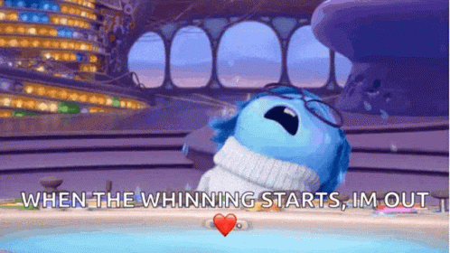 Inside Out Sadness Whining GIF