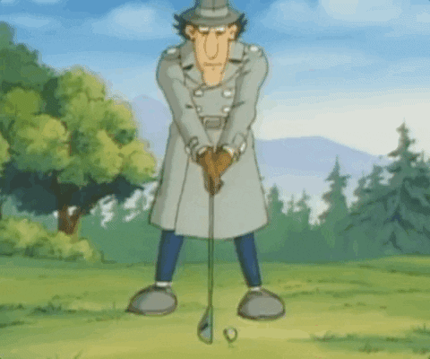 Inspector Gadget Golf Swing GIF