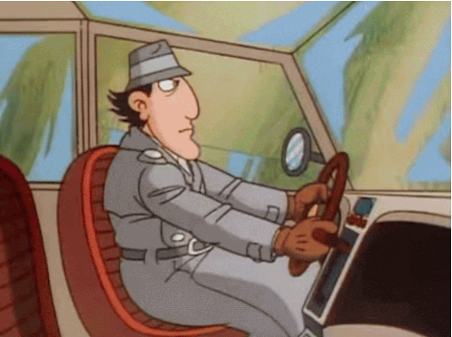Inspector Gadget Reckless Driving GIF