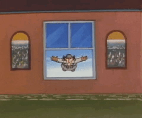Inspector Gadget Window Flying GIF
