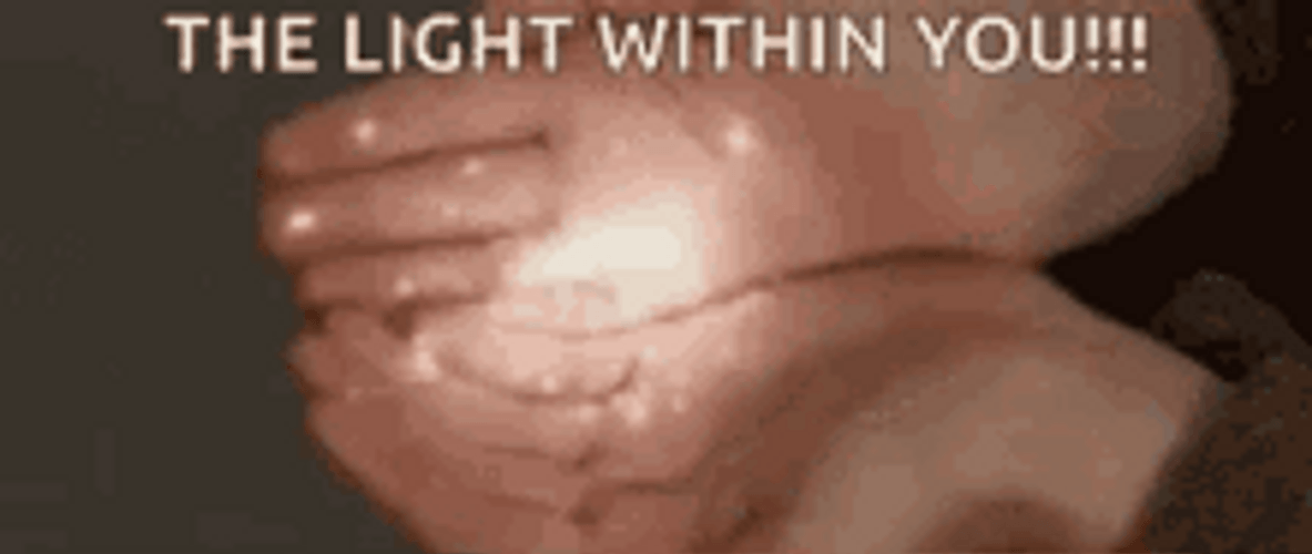 Inspirational Light Within You Hand Pass GIF