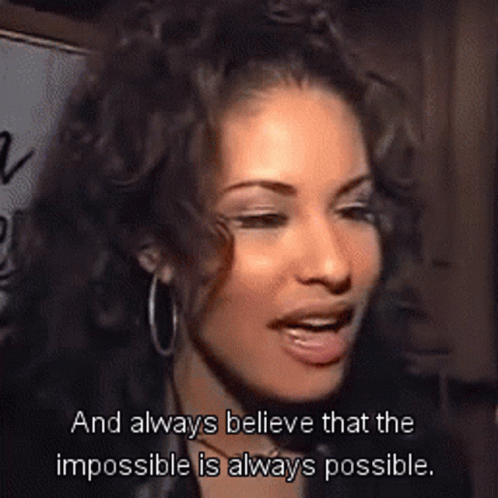 Inspirational Selena Quintanilla Impossible Always Possible GIF