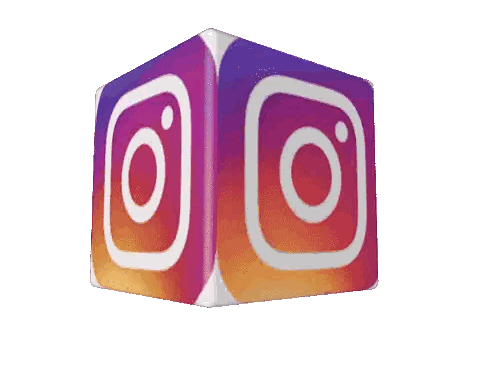 Instagram Logo Cube