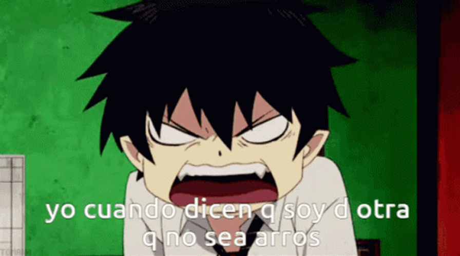 Intense Anger Rin Okumura GIF