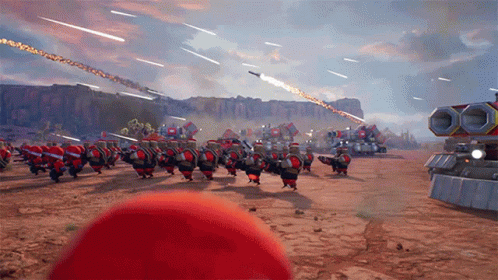 Intense Battle Animated Tank GIF