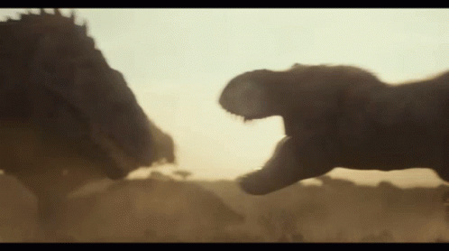 Intense Fight Of Two Indominus Rex GIF
