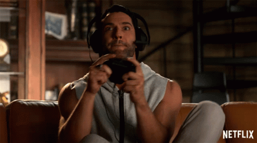 Intense Round Of Video Game GIF