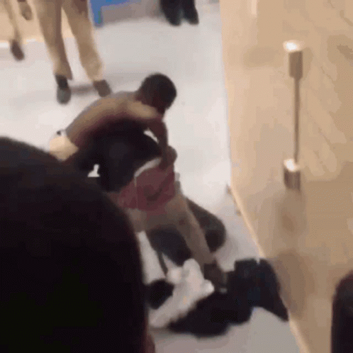 Intense School Fight GIF
