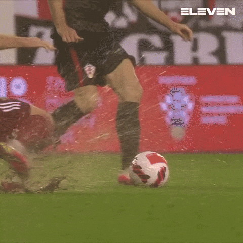 Intense Waterslide Soccer Game GIF