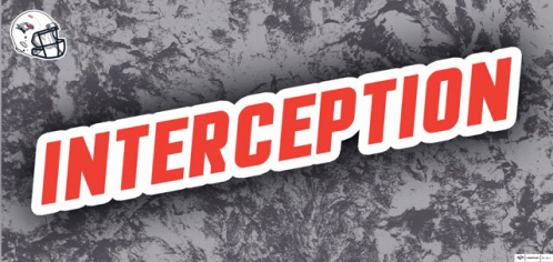 Interception on Gray and White Background