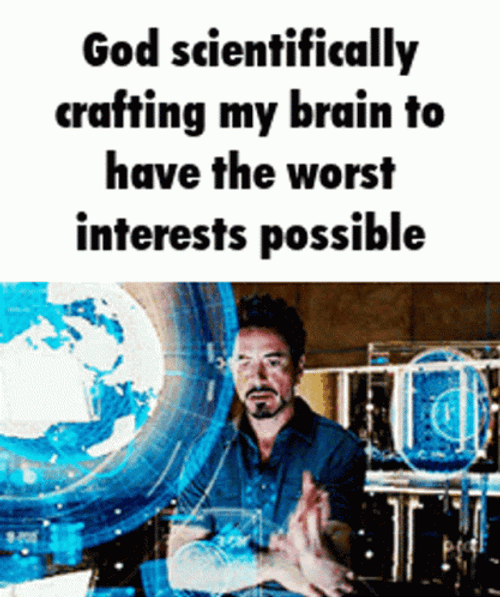 Interests Tony Stark GIF