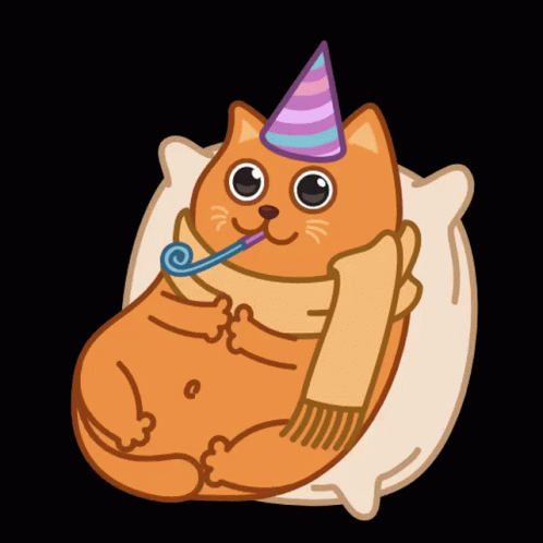 International Cat Day Brown Feline Celebrating GIF