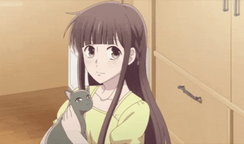 International Cat Day Tohru Honda Fruits Basket Anime GIF