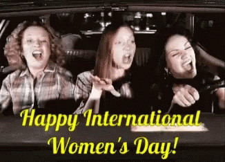 International Women's Day Singing With Friends GIF