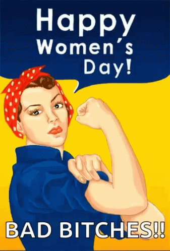 International Women's Day Strong Woman GIF