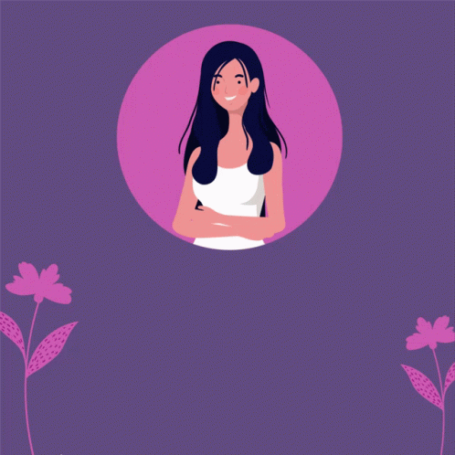 International Women's Day Cute Minimalist Cover GIF