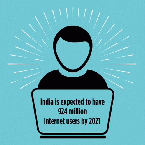 Internet Users Icon India Loop GIF