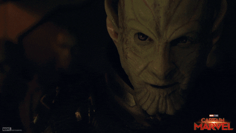 Interstellar Conflict Captain Marvel Movie Scene GIF