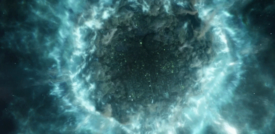 Interstellar Travel Cube From Space GIF