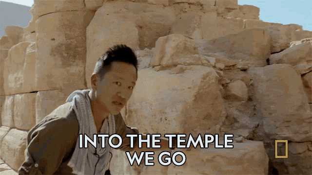 Into The Temple We Go Albert Lin Gif GIF