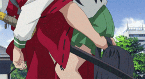 Inuyasha Carrying Kagome Higurashi GIF